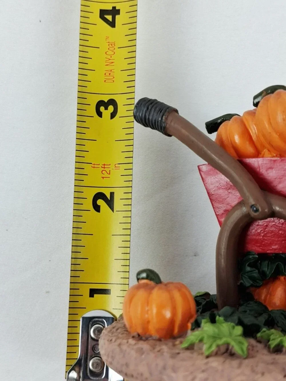 Harvest Wheelbarrow Jar Candle Topper With Pumpkins & Leaves Fall Decor